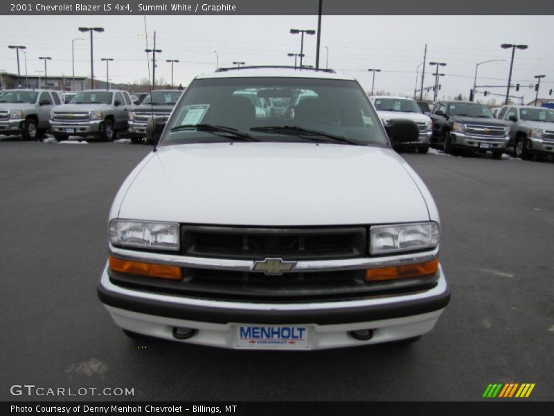 Summit White / Graphite 2001 Chevrolet Blazer LS 4x4