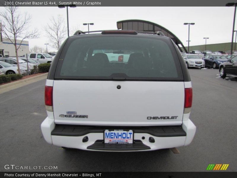 Summit White / Graphite 2001 Chevrolet Blazer LS 4x4