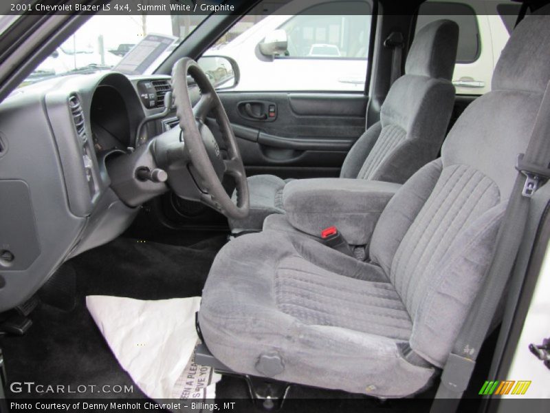 Summit White / Graphite 2001 Chevrolet Blazer LS 4x4