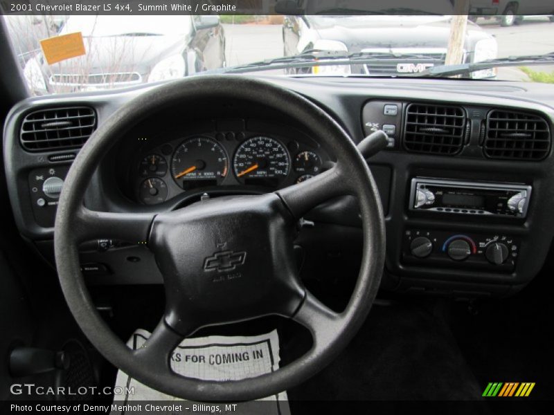Summit White / Graphite 2001 Chevrolet Blazer LS 4x4