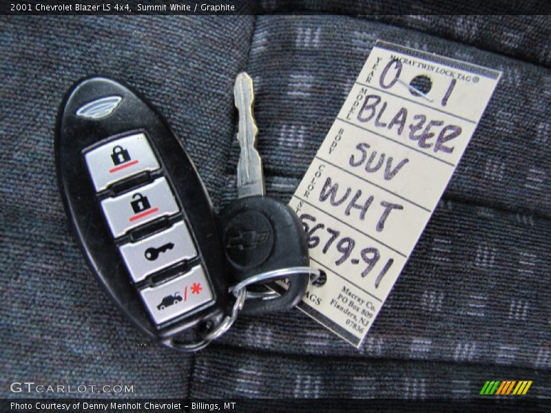 Summit White / Graphite 2001 Chevrolet Blazer LS 4x4