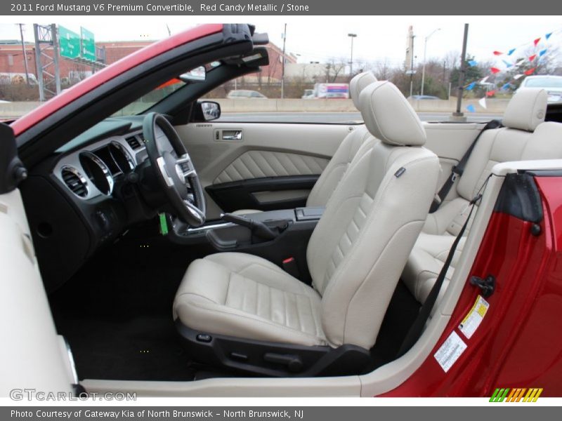  2011 Mustang V6 Premium Convertible Stone Interior