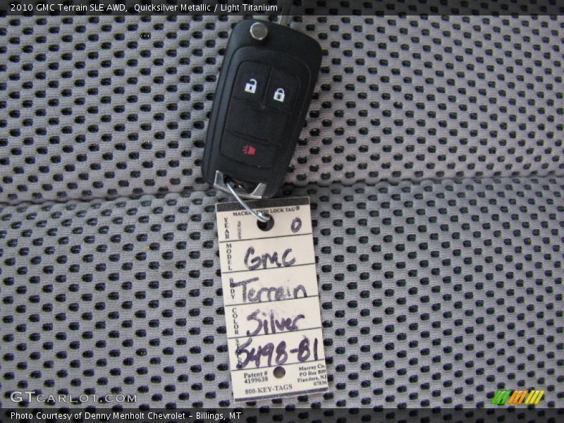 Quicksilver Metallic / Light Titanium 2010 GMC Terrain SLE AWD