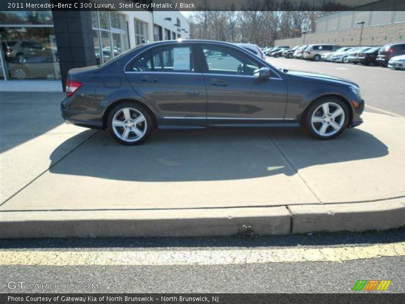 Steel Grey Metallic / Black 2011 Mercedes-Benz C 300 Luxury