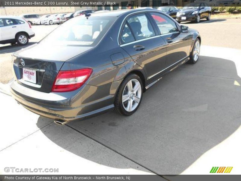 Steel Grey Metallic / Black 2011 Mercedes-Benz C 300 Luxury