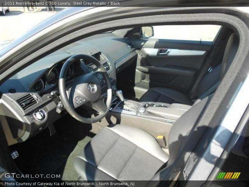 Steel Grey Metallic / Black 2011 Mercedes-Benz C 300 Luxury