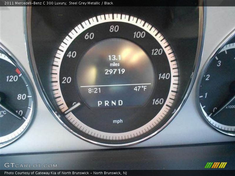Steel Grey Metallic / Black 2011 Mercedes-Benz C 300 Luxury