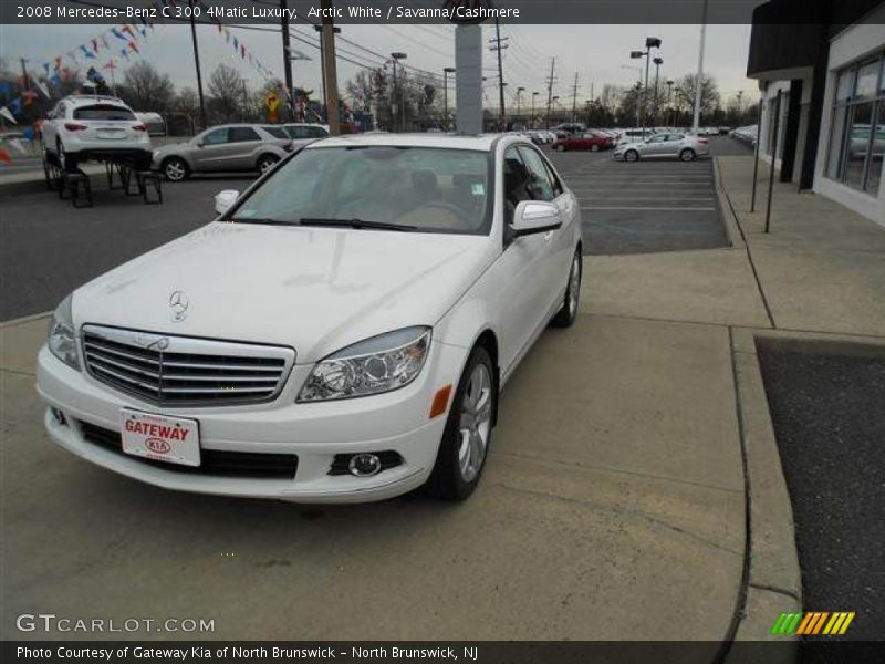 Arctic White / Savanna/Cashmere 2008 Mercedes-Benz C 300 4Matic Luxury