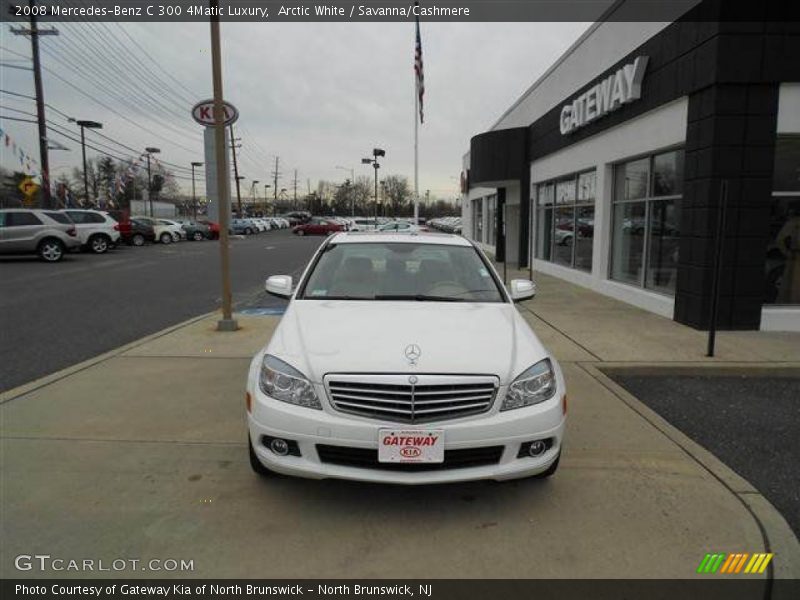 Arctic White / Savanna/Cashmere 2008 Mercedes-Benz C 300 4Matic Luxury