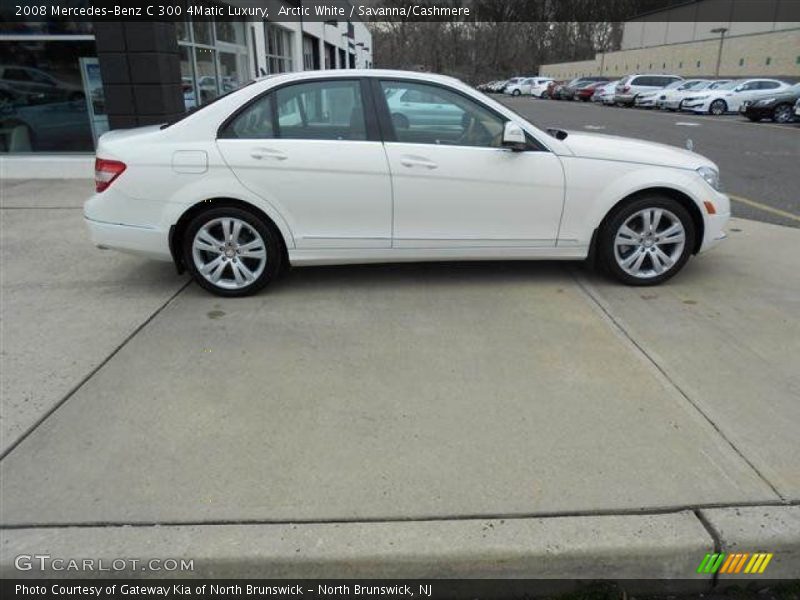 Arctic White / Savanna/Cashmere 2008 Mercedes-Benz C 300 4Matic Luxury