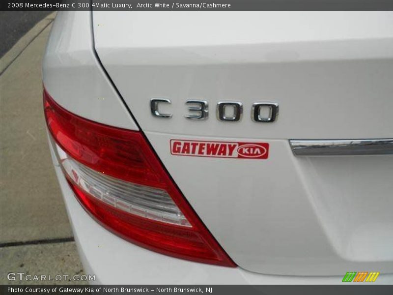 Arctic White / Savanna/Cashmere 2008 Mercedes-Benz C 300 4Matic Luxury