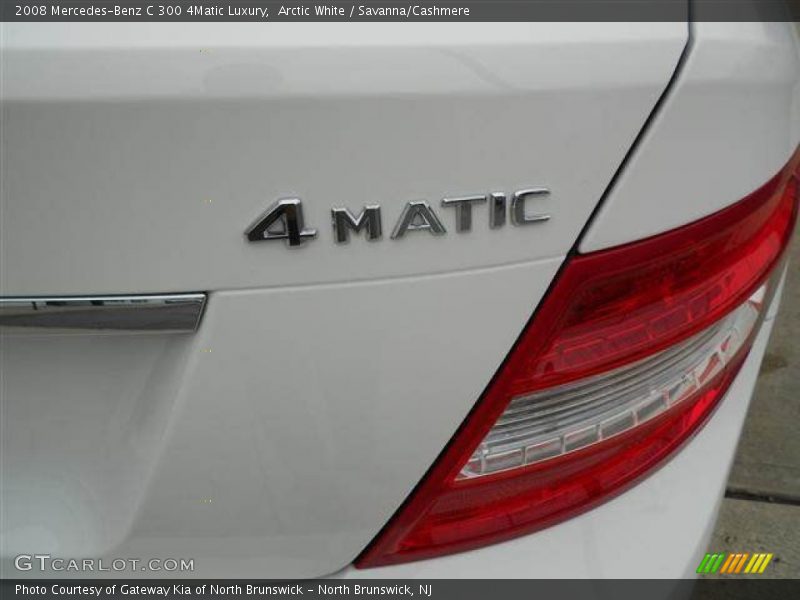 Arctic White / Savanna/Cashmere 2008 Mercedes-Benz C 300 4Matic Luxury
