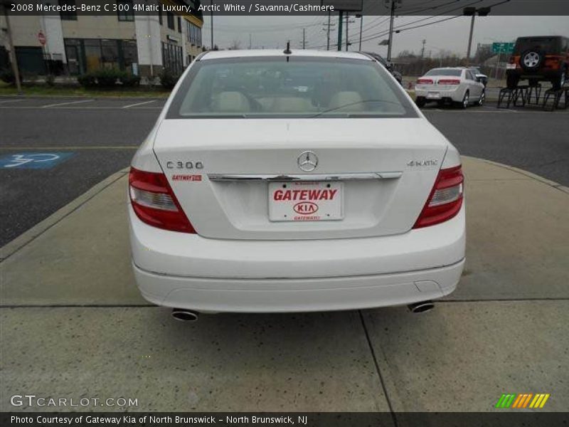 Arctic White / Savanna/Cashmere 2008 Mercedes-Benz C 300 4Matic Luxury
