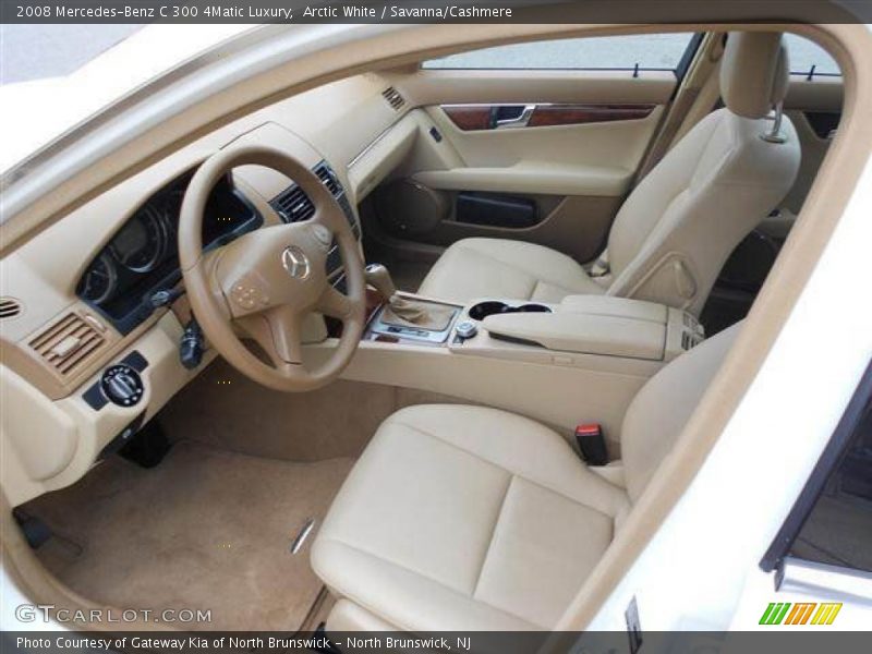 Arctic White / Savanna/Cashmere 2008 Mercedes-Benz C 300 4Matic Luxury