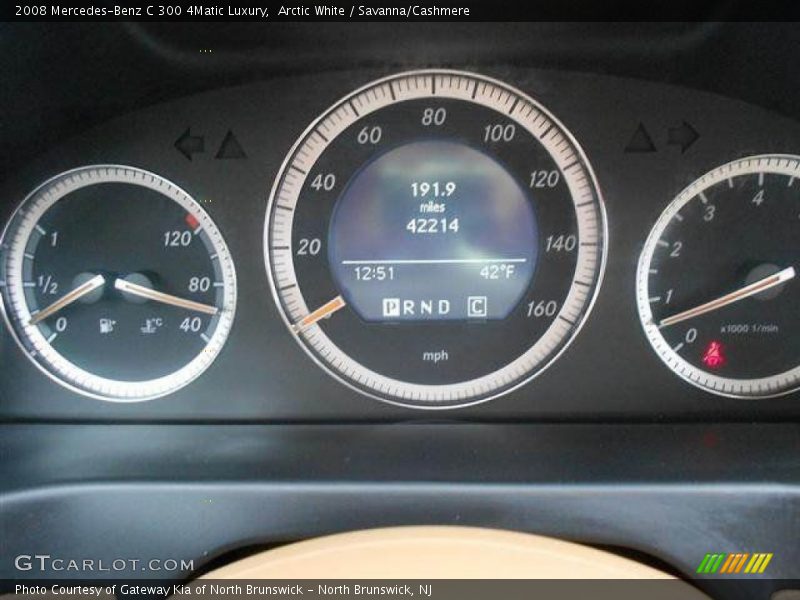 Arctic White / Savanna/Cashmere 2008 Mercedes-Benz C 300 4Matic Luxury