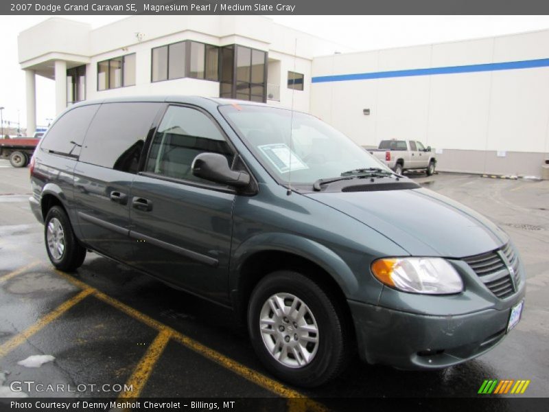 Magnesium Pearl / Medium Slate Gray 2007 Dodge Grand Caravan SE
