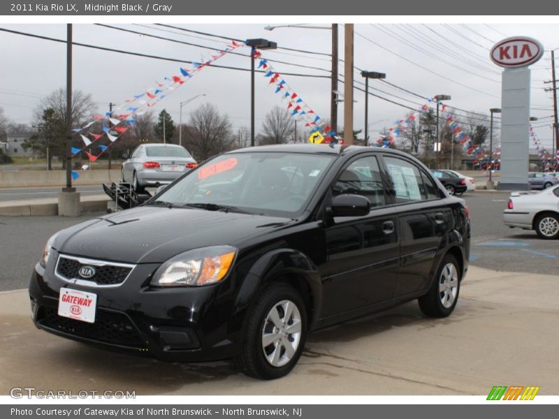 Midnight Black / Gray 2011 Kia Rio LX