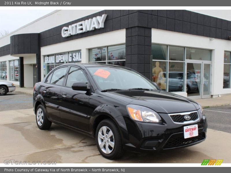 Midnight Black / Gray 2011 Kia Rio LX