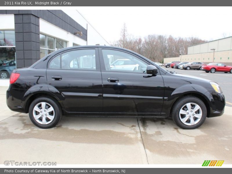Midnight Black / Gray 2011 Kia Rio LX