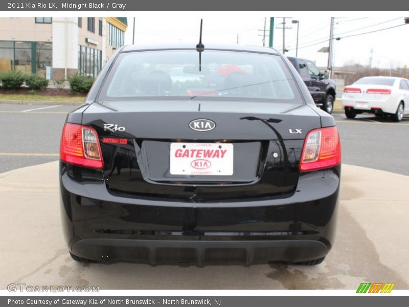 Midnight Black / Gray 2011 Kia Rio LX