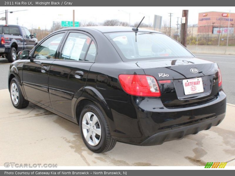 Midnight Black / Gray 2011 Kia Rio LX