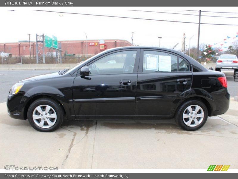 Midnight Black / Gray 2011 Kia Rio LX