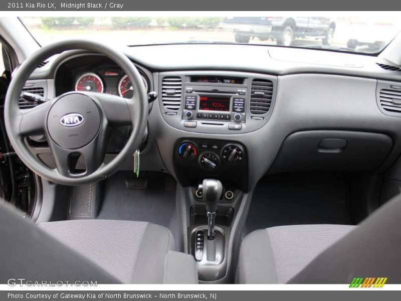 Midnight Black / Gray 2011 Kia Rio LX