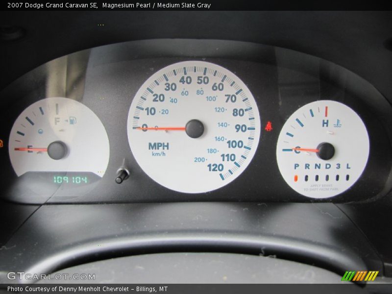  2007 Grand Caravan SE SE Gauges