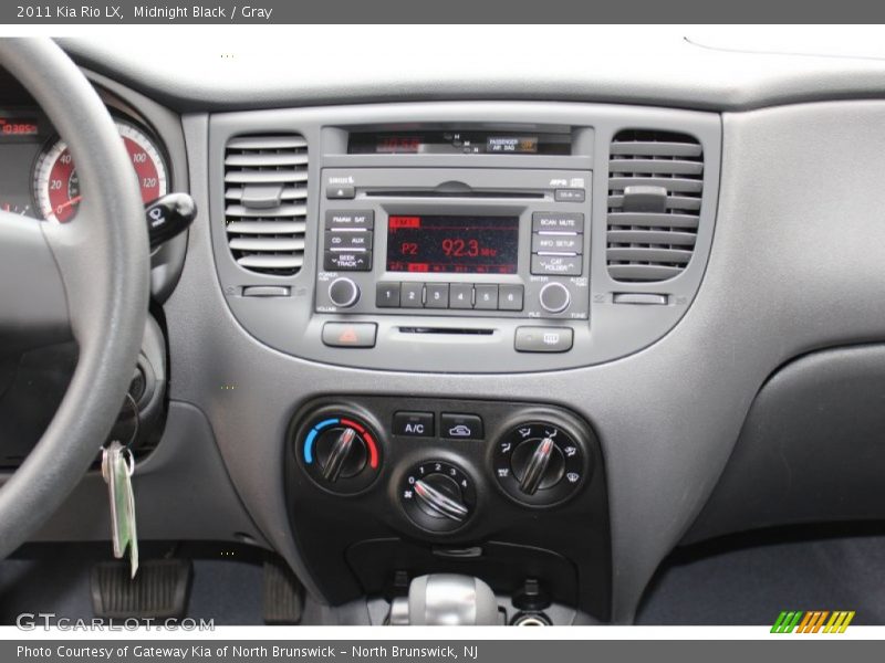 Midnight Black / Gray 2011 Kia Rio LX