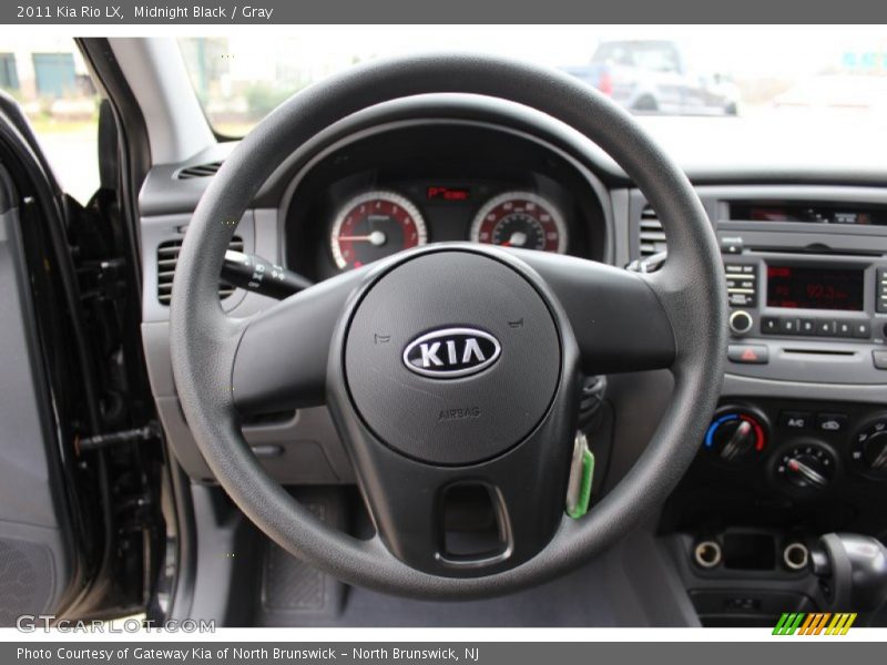Midnight Black / Gray 2011 Kia Rio LX