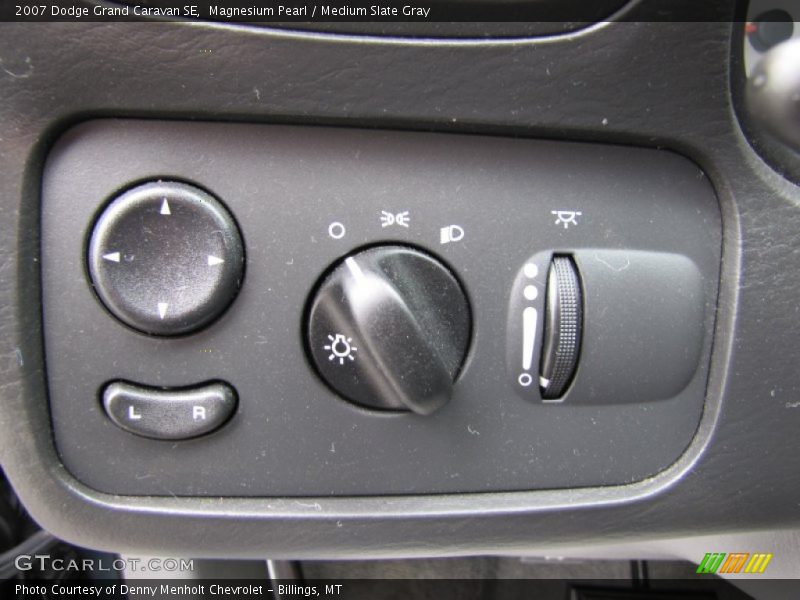 Controls of 2007 Grand Caravan SE