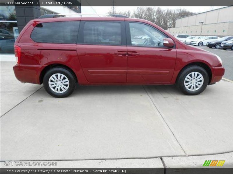 Claret Red / Gray 2011 Kia Sedona LX