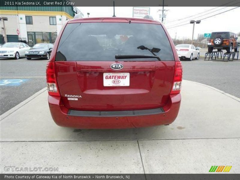 Claret Red / Gray 2011 Kia Sedona LX