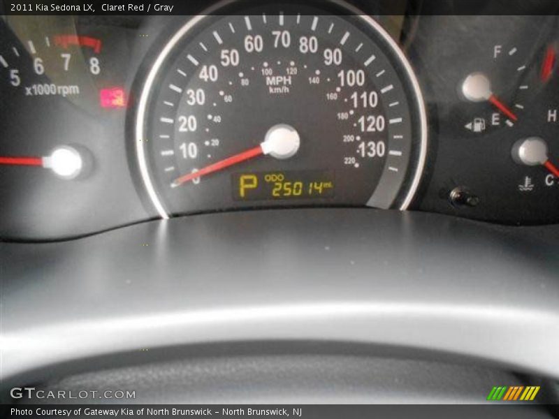 Claret Red / Gray 2011 Kia Sedona LX