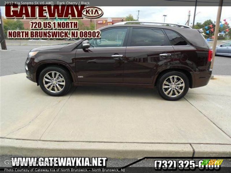 Dark Cherry / Black 2012 Kia Sorento SX V6 AWD