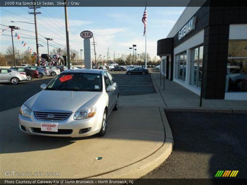 Silver / Gray 2008 Kia Spectra LX Sedan