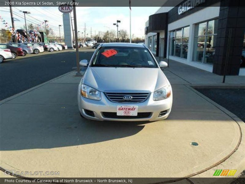 Silver / Gray 2008 Kia Spectra LX Sedan