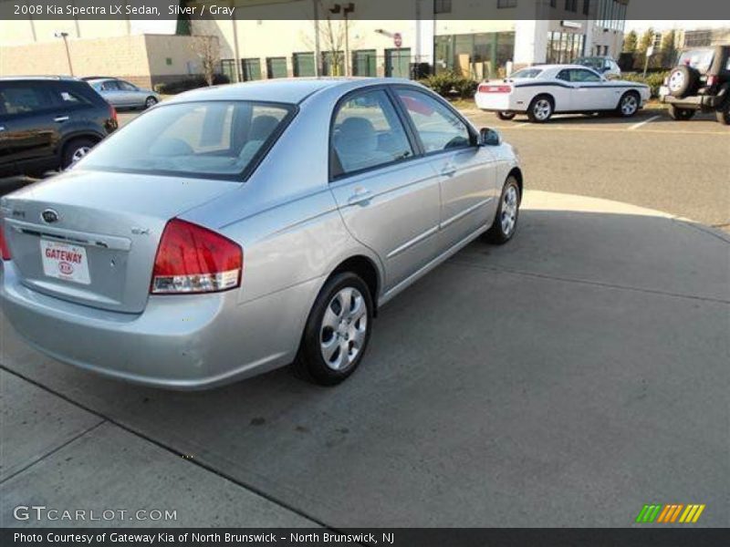 Silver / Gray 2008 Kia Spectra LX Sedan