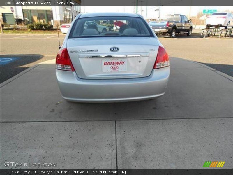 Silver / Gray 2008 Kia Spectra LX Sedan