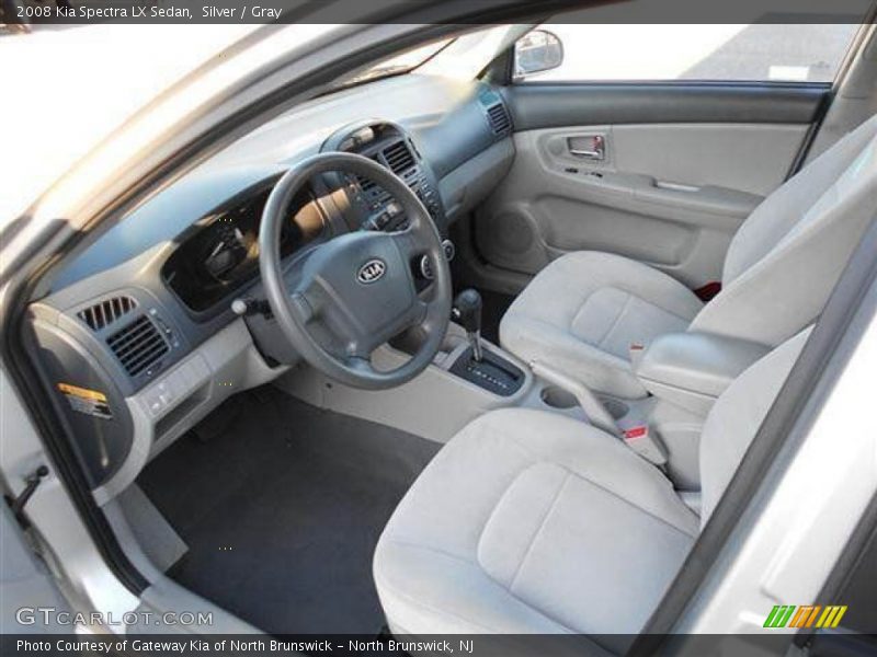 Silver / Gray 2008 Kia Spectra LX Sedan