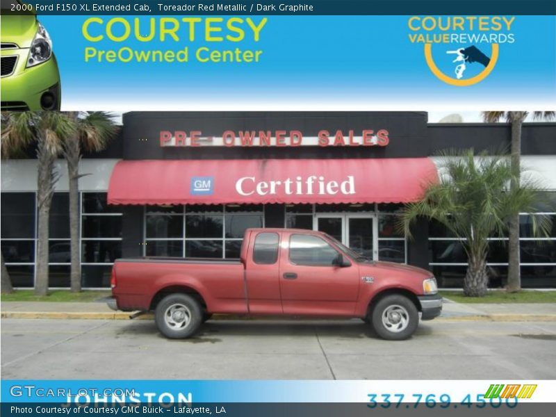 Toreador Red Metallic / Dark Graphite 2000 Ford F150 XL Extended Cab