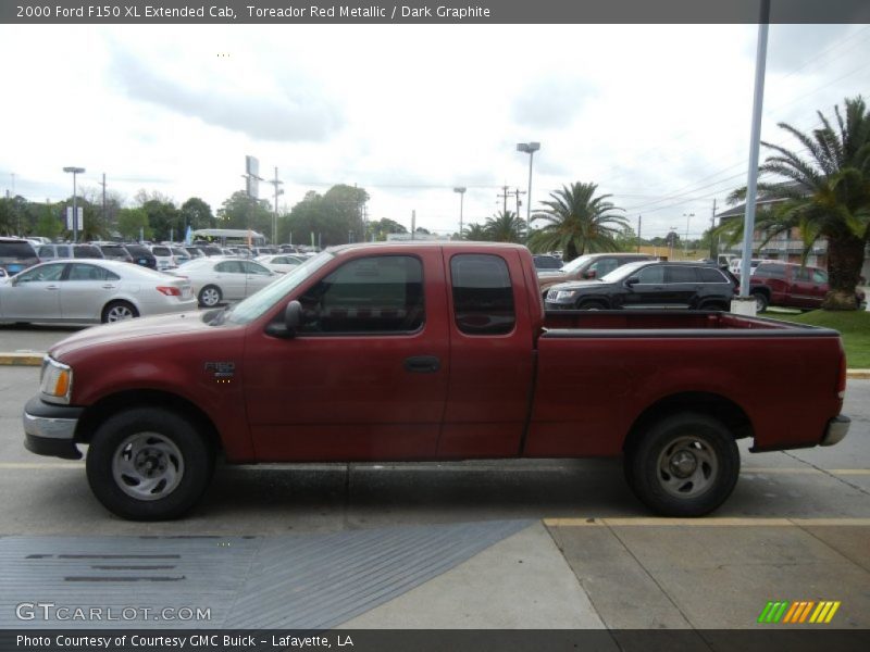 Toreador Red Metallic / Dark Graphite 2000 Ford F150 XL Extended Cab