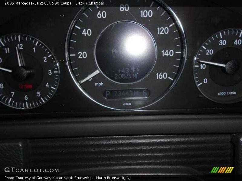 Black / Charcoal 2005 Mercedes-Benz CLK 500 Coupe