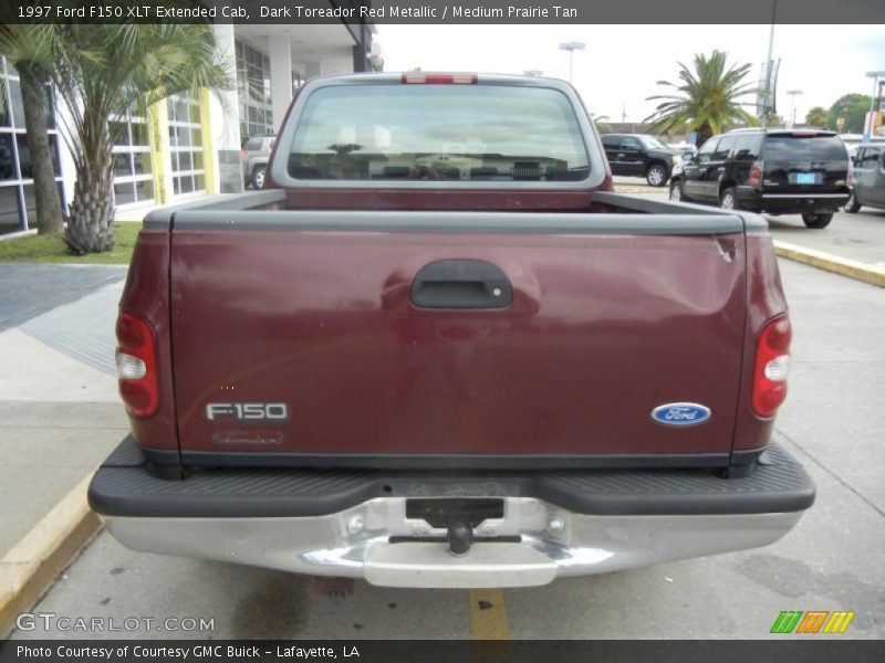 Dark Toreador Red Metallic / Medium Prairie Tan 1997 Ford F150 XLT Extended Cab