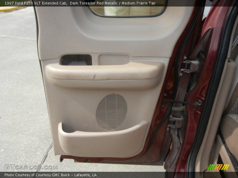 Dark Toreador Red Metallic / Medium Prairie Tan 1997 Ford F150 XLT Extended Cab