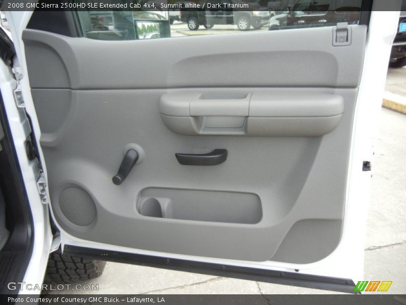 Summit White / Dark Titanium 2008 GMC Sierra 2500HD SLE Extended Cab 4x4