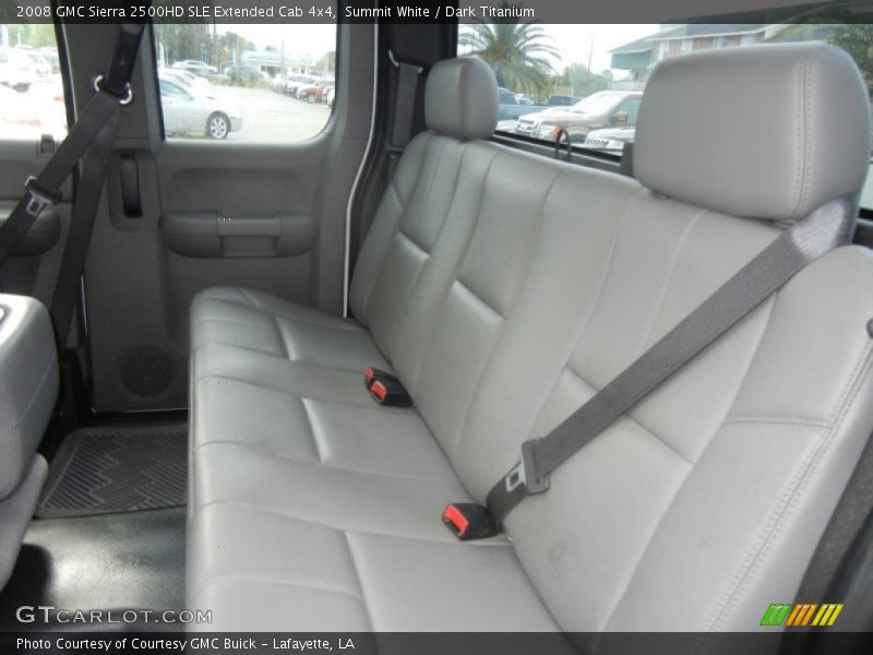 Summit White / Dark Titanium 2008 GMC Sierra 2500HD SLE Extended Cab 4x4