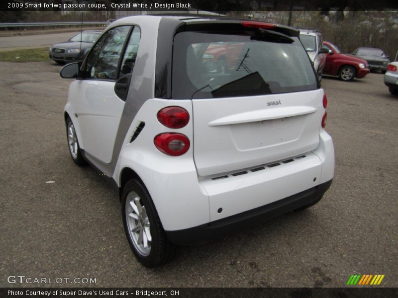 Crystal White / Design Black 2009 Smart fortwo passion coupe