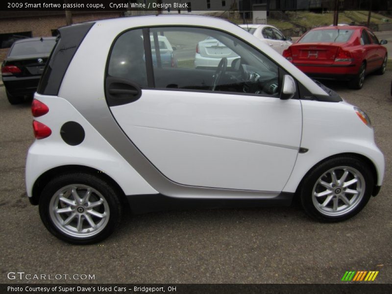 Crystal White / Design Black 2009 Smart fortwo passion coupe