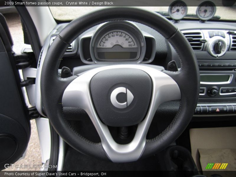 Crystal White / Design Black 2009 Smart fortwo passion coupe